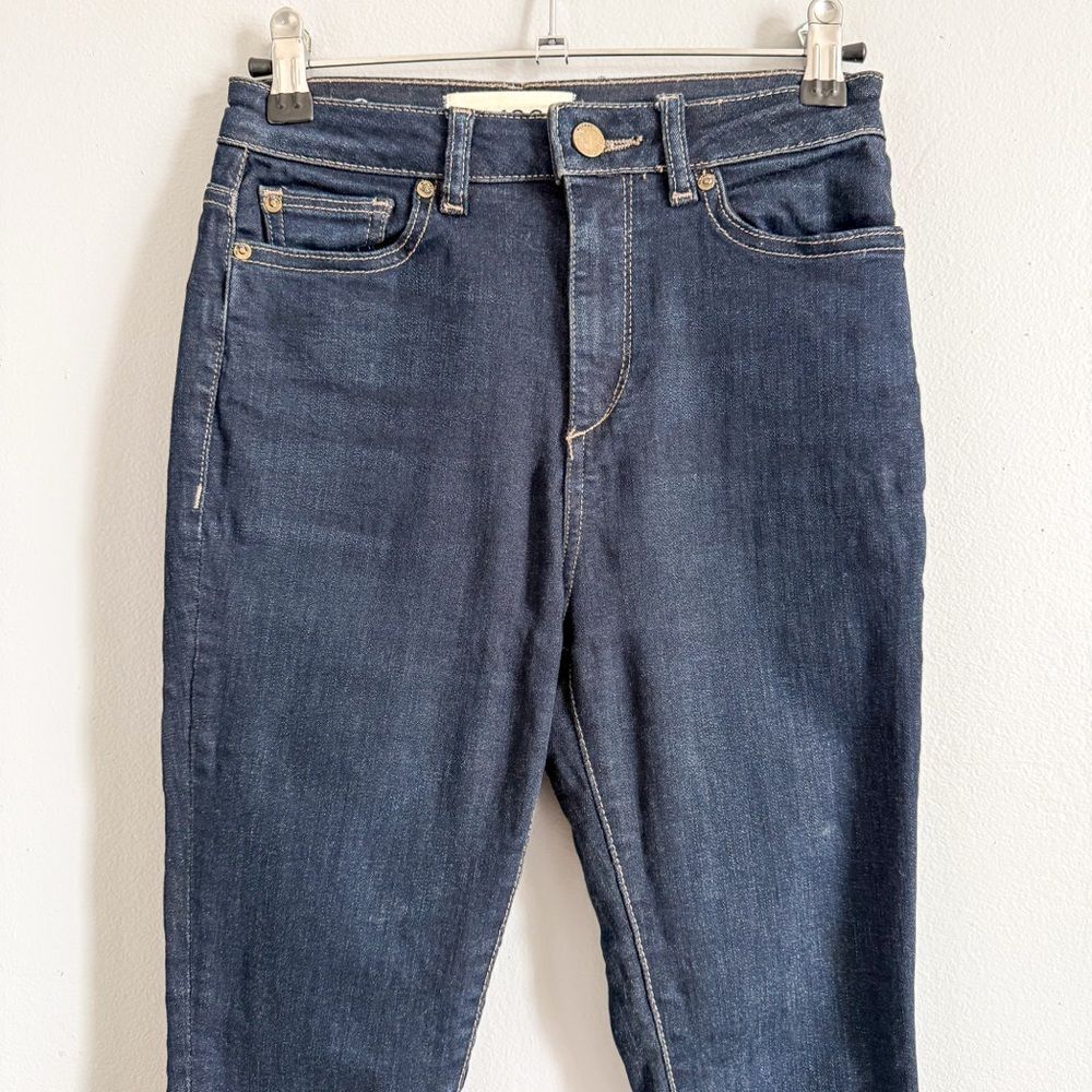 DL1961 Chrissy Skinny Dark Wash Premium Stretch Denim Size 24 - Picture 2 of 7